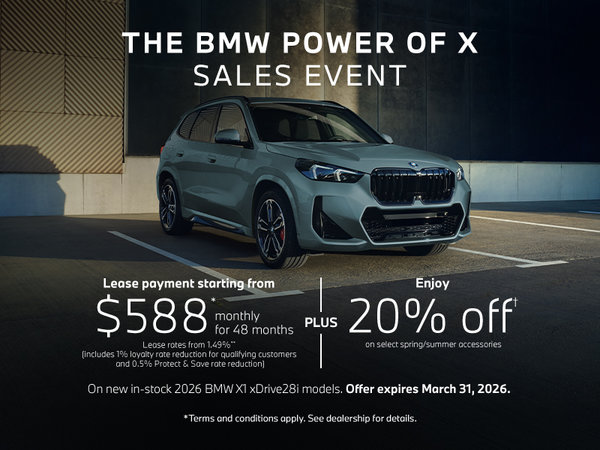 The BMW Power of X Sales Event | 2026 X1