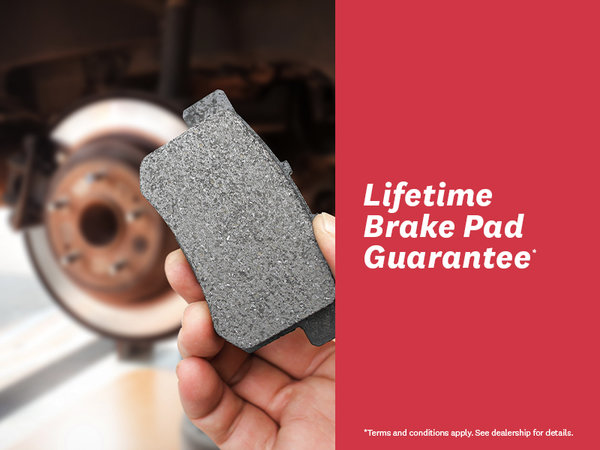 Lifetime Brake Pad Guarantee*