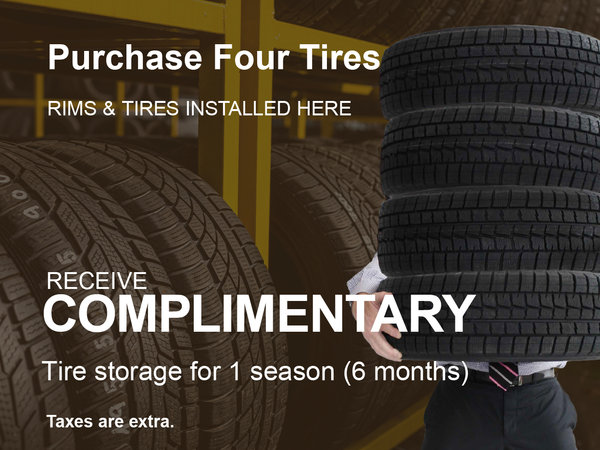 Tire Set Purchase & Storage Special
