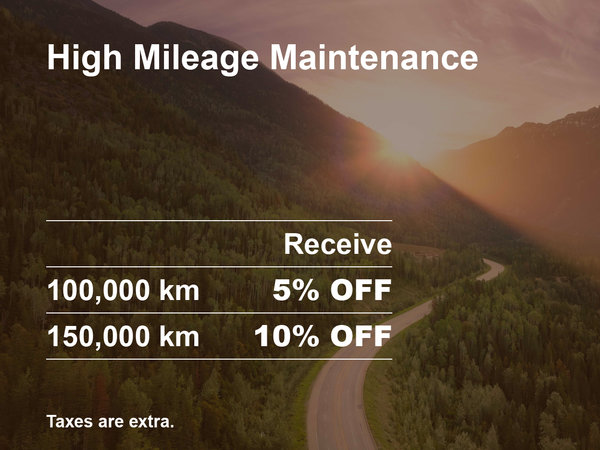 High Mileage Maintenance Special