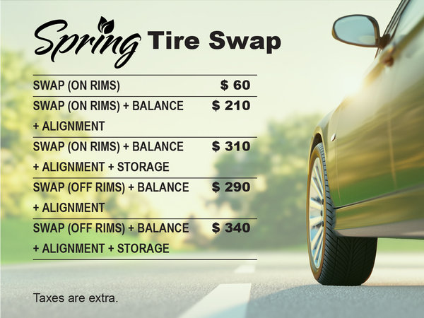 Tire Swap Special