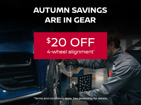 $20 Off 4-Wheel Alignment
