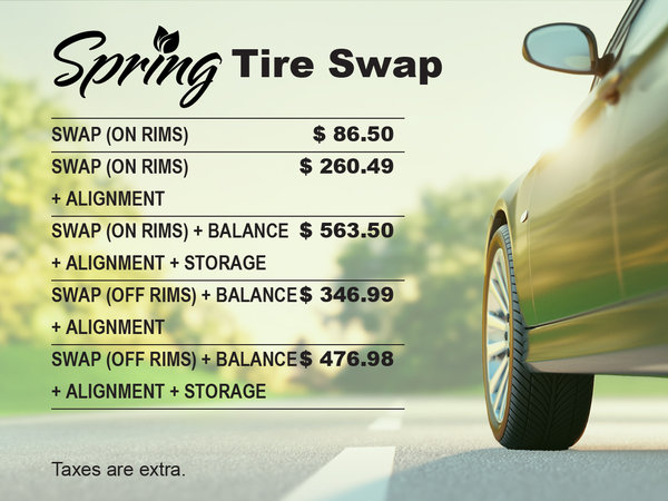 Tire Swap Special