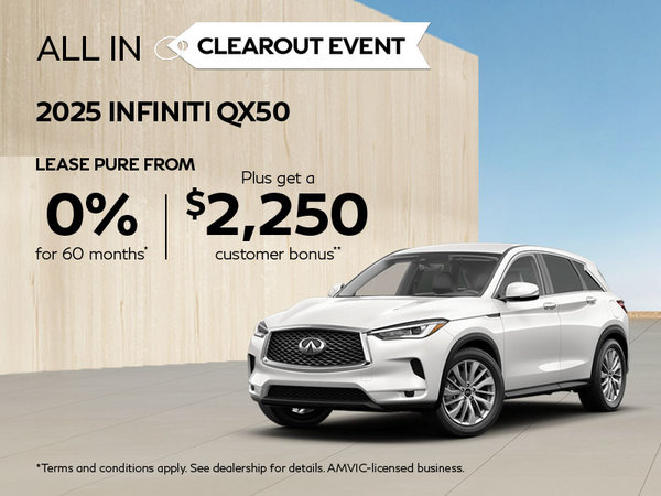 All In Clearout Event | 2025 QX50