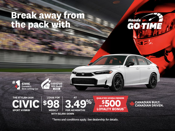 Honda Go Time | 2026 Civic Sport Hybrid