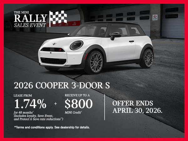 The MINI Rally Sales Event | 2026 Cooper 3-door S