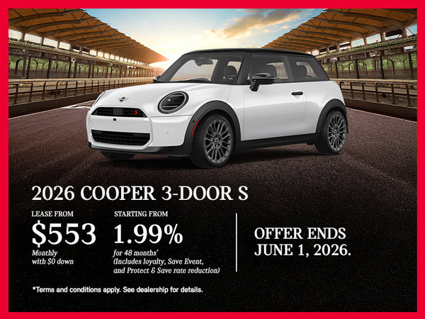 2026 Cooper 3-door S