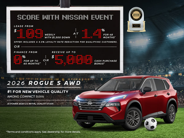 Score with Nissan Event | 2026 Rogue S AWD