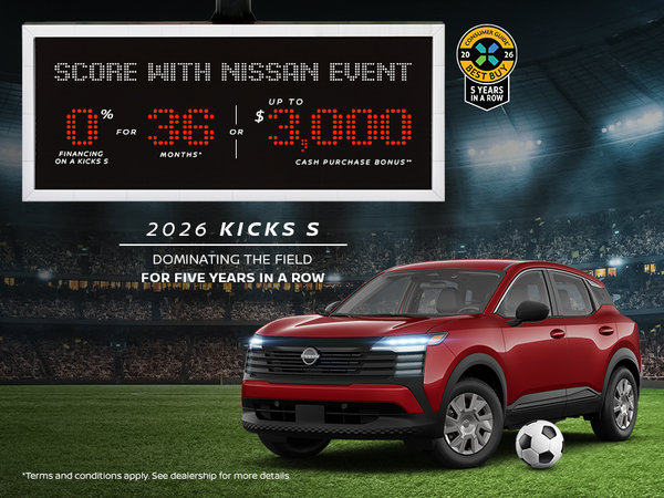 Score with Nissan Event | 2026 Kicks S