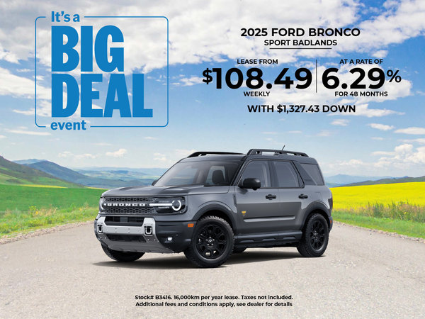 Get the 2025 Bronco Sport Badlands!