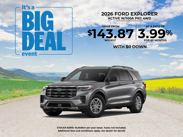 Get the 2026 Explorer Active !