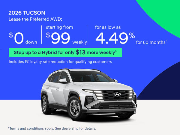 Hyundai Next Starts Now Sales Event | 2026 Tucson