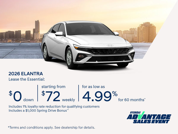 Hyundai Advantage Sales Event | 2026 Elantra