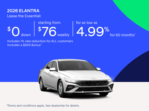 Hyundai Next Starts Now Sales Event | 2026 Elantra