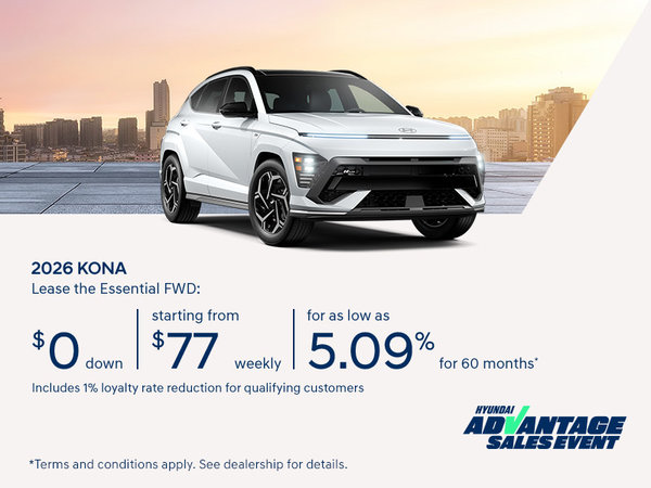Hyundai Advantage Sales Event | 2026 Kona