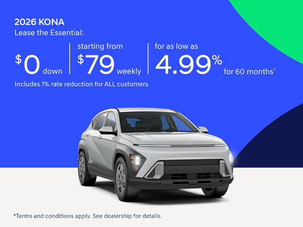 Hyundai Next Starts Now Sales Event | 2026 Kona