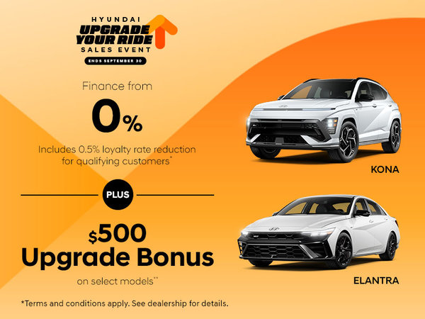 Hyundai Upgrade Your Ride Sales Event