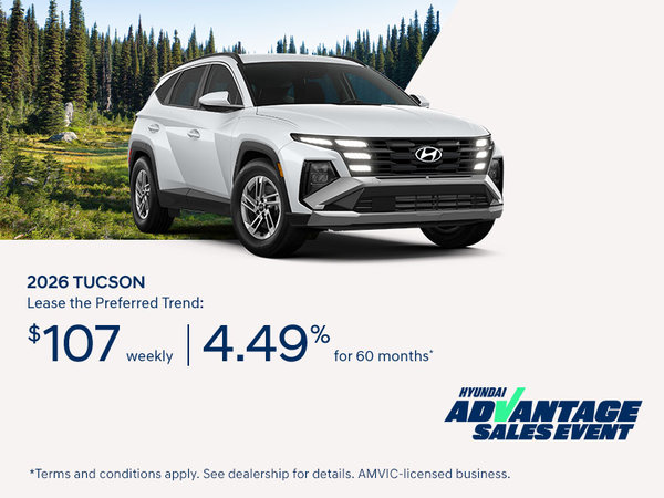 Hyundai Advantage Sales Event | 2026 Tucson Preferred Trend