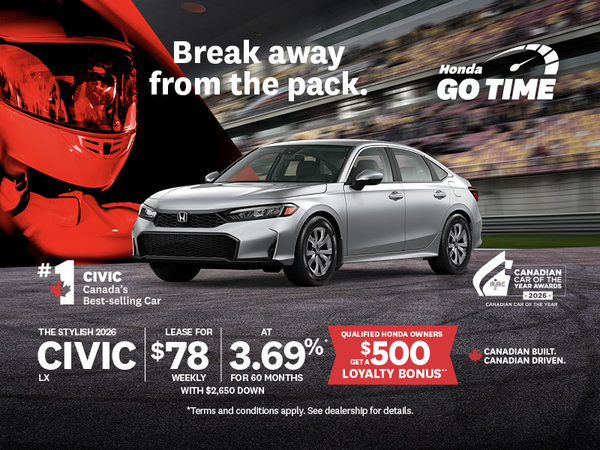 Honda GO TIME | 2026 Civic LX