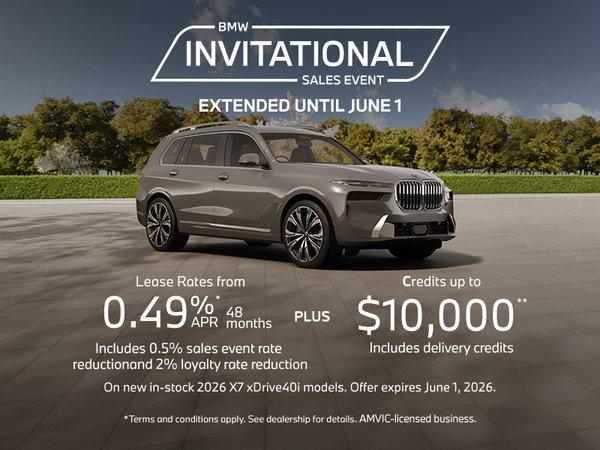 BMW Invitational Sales Event | 2026 X7 xDrive40i