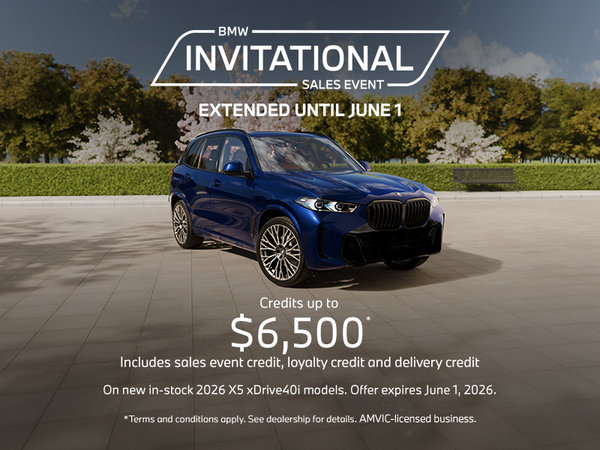 BMW Invitational Sales Event | 2026 X5 xDrive40i