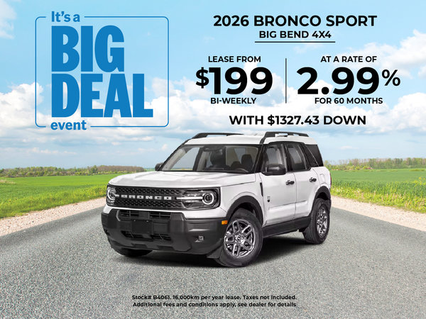 Get the 2026 Bronco Sport!