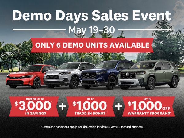 Demo Days Sales Event | May 19–30