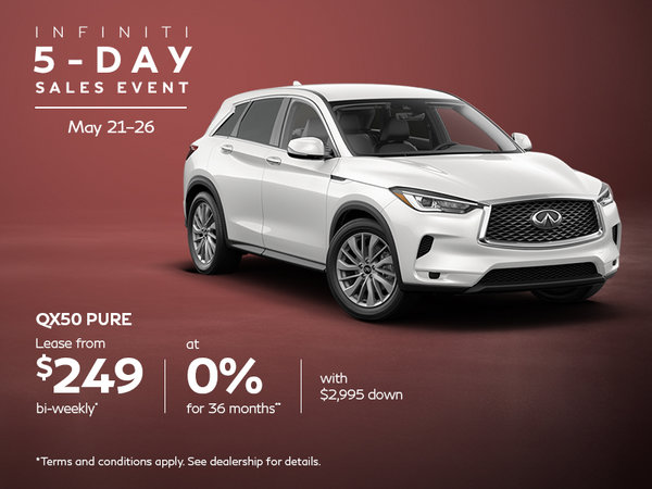 INFINITI 5-Day Sales Event | 2025 QX50 Pure