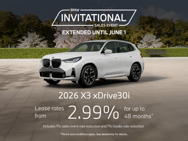 BMW Invitational Sales Event | 2026 X3 xDrive30i