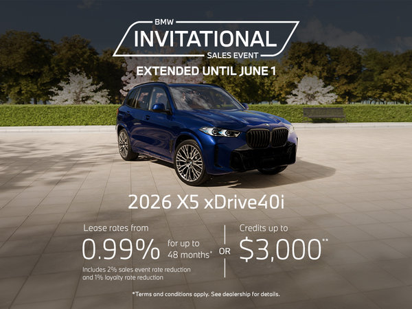 BMW Invitational Sales Event | 2026 X5 xDrive40i