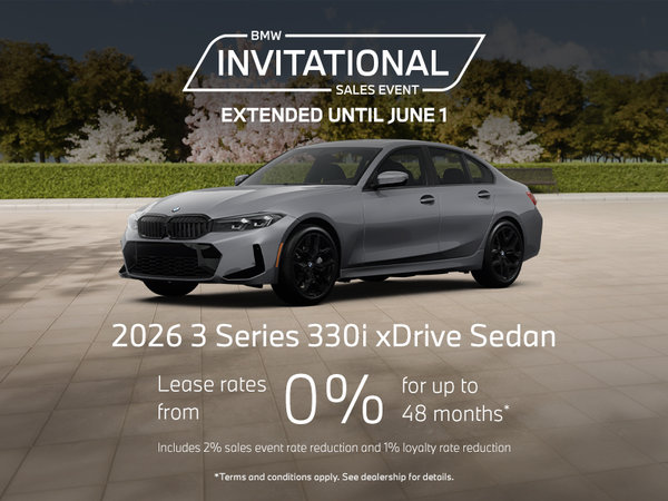 BMW Invitational Sales Event | 2026 3 Series 330i xDrive Sedan