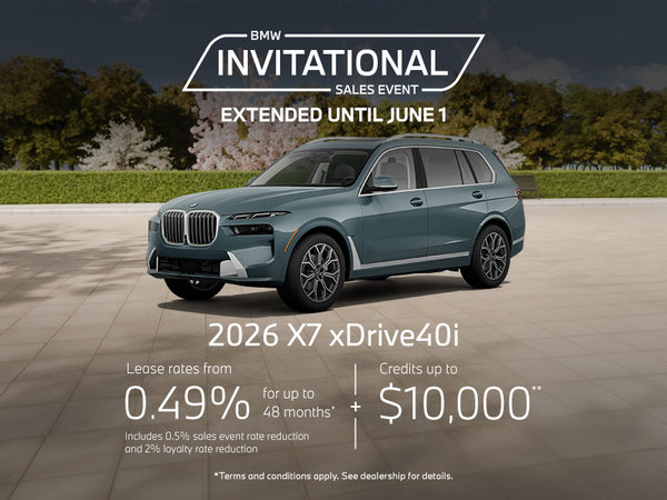 BMW Invitational Sales Event | 2026 X7 xDrive40i