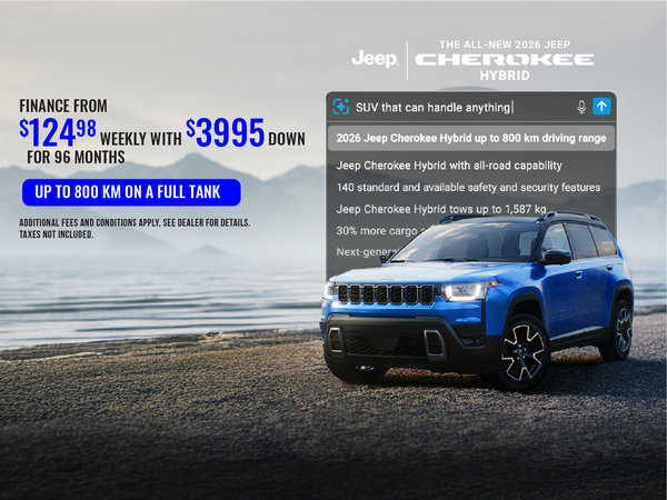 Get the 2026 Jeep Cherokee Hybrid!
