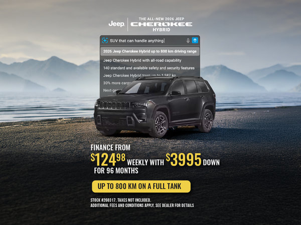 Get the 2026 Jeep Cherokee Hybrid!