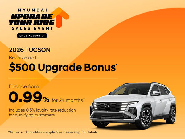 Hyundai Upgrade Sales Event | 2026 Tucson