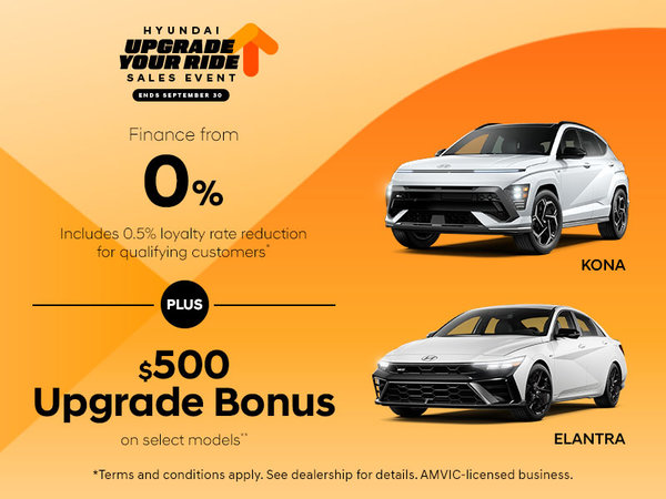 Hyundai Upgrade Sales Event