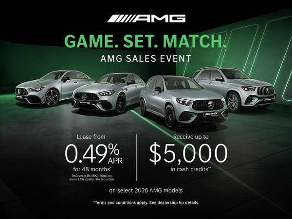 GAME. SET. MATCH. | AMG Sales Event