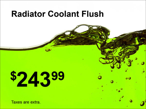 Coolant Flush Special