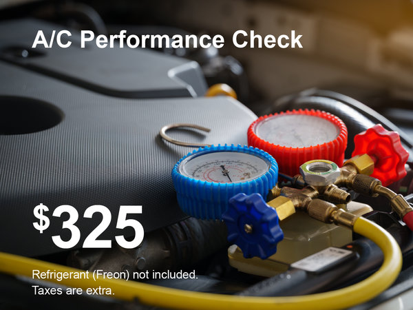 A/C Performance Check Special