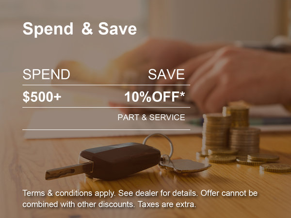 Spend & Save Service Special