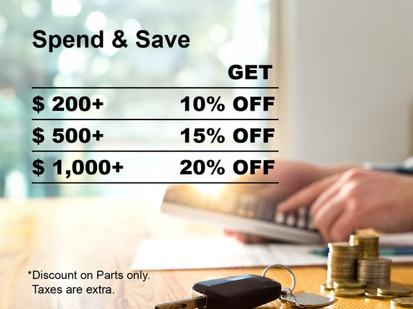Spend & Save Parts Special