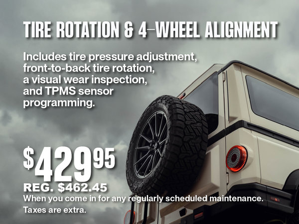 Tire Rotation & Alignment Special
