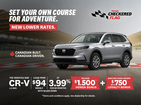 Honda Checkered Flag | 2026 CRV LX 2WD