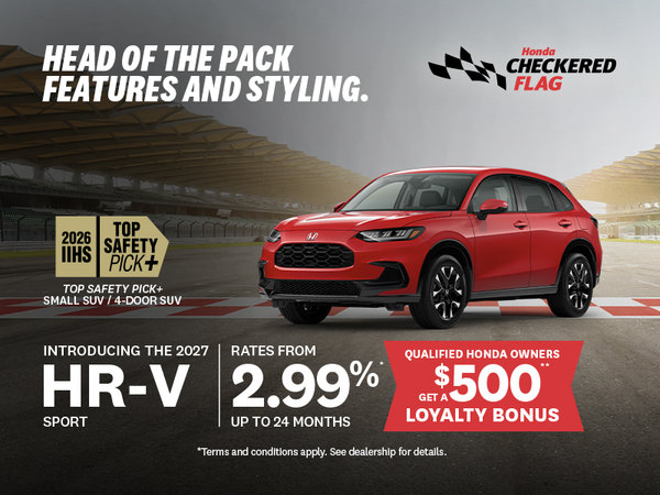 Honda Checkered Flag | 2026 HR-V Sport