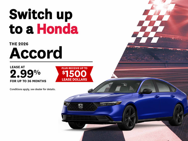 Switch up to a 2026 Honda Accord!