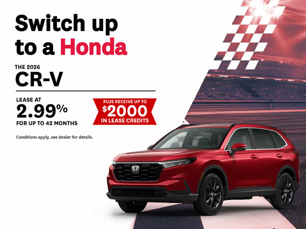 Switch up to a 2026 Honda CRV!