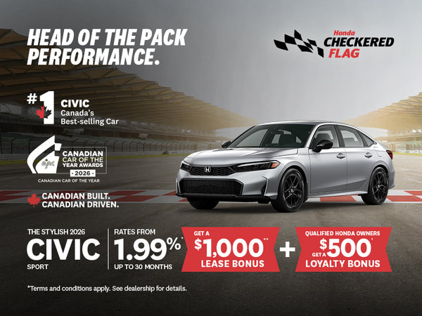 Honda Checkered Flag | 2026 Civic Sport