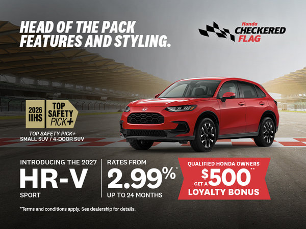 Honda Checkered Flag | 2026 HR-V Sport