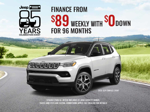 Exclusive Demo Offer on the 2025 Jeep Compass