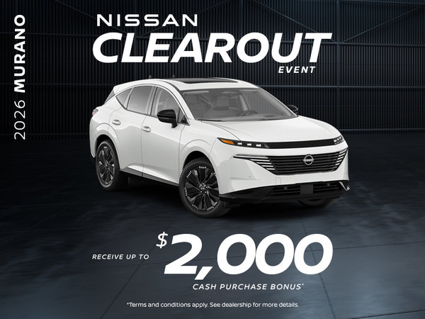 Nissan Clearout Event | 2026 Murano